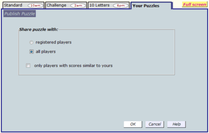 Publish Puzzle form