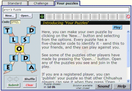 Sample view of Your puzzles